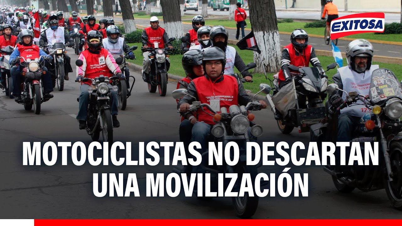 🔴🔵 Motociclistas no descartan una movilización en rechazo a prohibición de dos personas en una moto
