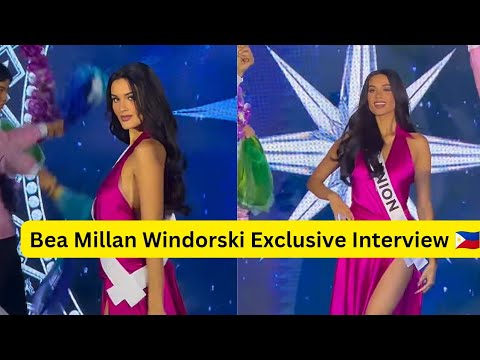 Miss Universe Philippines 2026 La Union Bea Millan Windorski Interview After Press Presentation