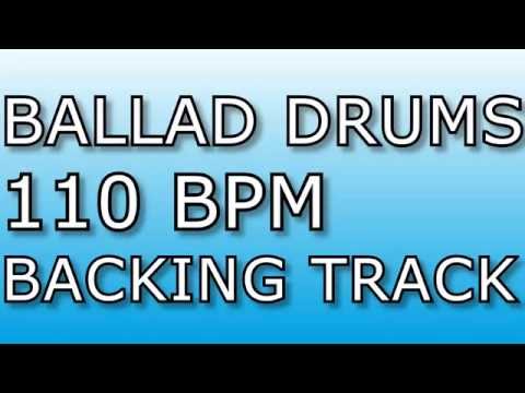 Drum Backing Track - Ballad - 110BPM
