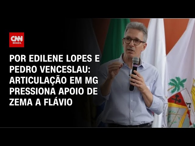 Eleições em MG: Articulação do PL pressiona apoio de Zema a Flávio Bolsonaro | CNN 360º