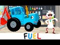 Cars Fuel Song Blue Tractor Kids Songs Cartoons