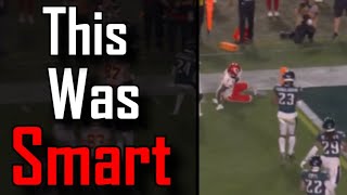 This was a smart play by Jerick McKinnon | Super Bowl 57 Kansas City Chiefs Philadelphia Eagles