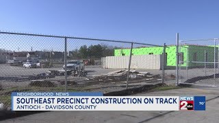 Southeast police precinct construction on track