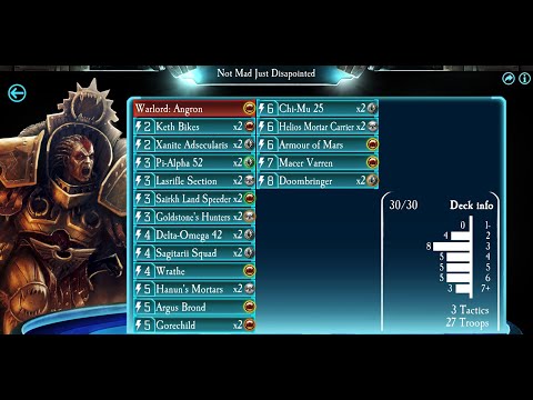 Th-Meme Deck 39: Not Mad Just Disappointed (Angron) - Horus Heresy Legions