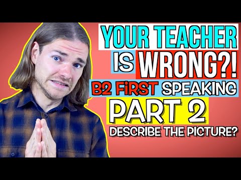 B2 First (FCE) Speaking Part 2 ADVICE - Should you DESCRIBE the pictures?