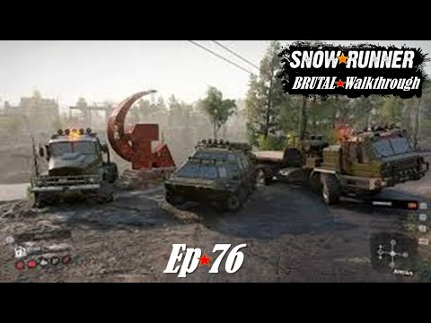 SnowRunner BRUTAL Walkthrough: NO RECOVERIES, NO TRUCK BUY! Ep.76-Key Building Restoration