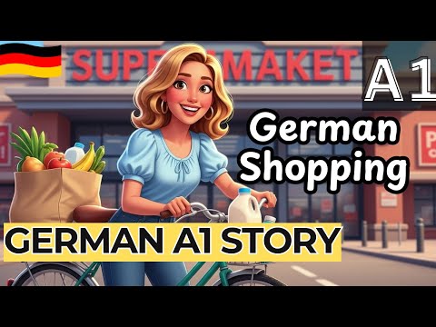 Learn German at the Supermarket 🛒| A1 Story for Beginners with Translation