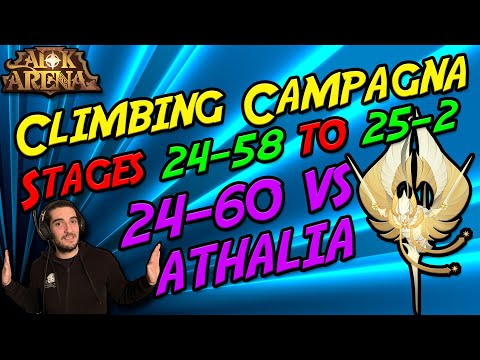 AFK Arena - Stages Campagna 24-58 to 25-2 - Teamcomps & Facing Athalia 24-60