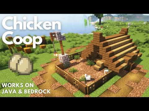 Nuvola MC - Easy Chicken Coop Egg Farm | Minecraft Tutorial |Java & Bedrock [1.20]