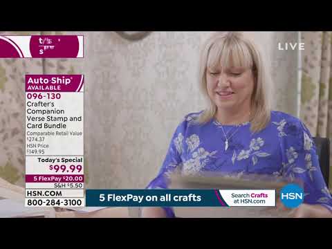 HSN | Crafter's Companion Sale - Up to 40% Off 09.13.2021 - 09 AM