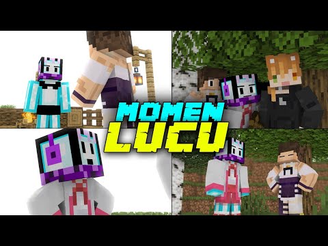 BEACONCREAM AND NIGHTD FUNNY MOMENTS ||  CRAZY INTO THE VTUBER WORLD ||  ANIMATION MINECRAFT INDONESIA