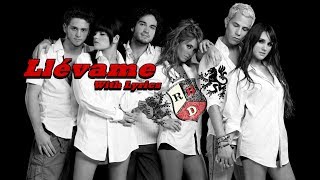 Llevame - RBD (Audio with Lyrics)