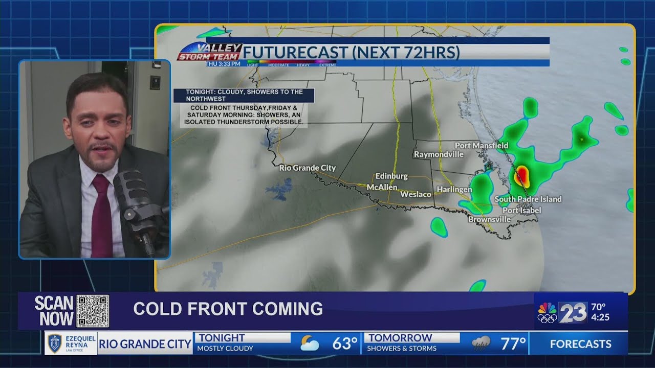 Cold front approaching through the weekend