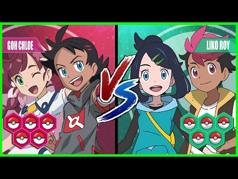 Pokémon Battle Pedia: Goh and Chloe Vs Liko and Roy