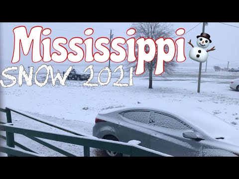 MISSISSIPPI SNOW 01/11/2021 #vlog