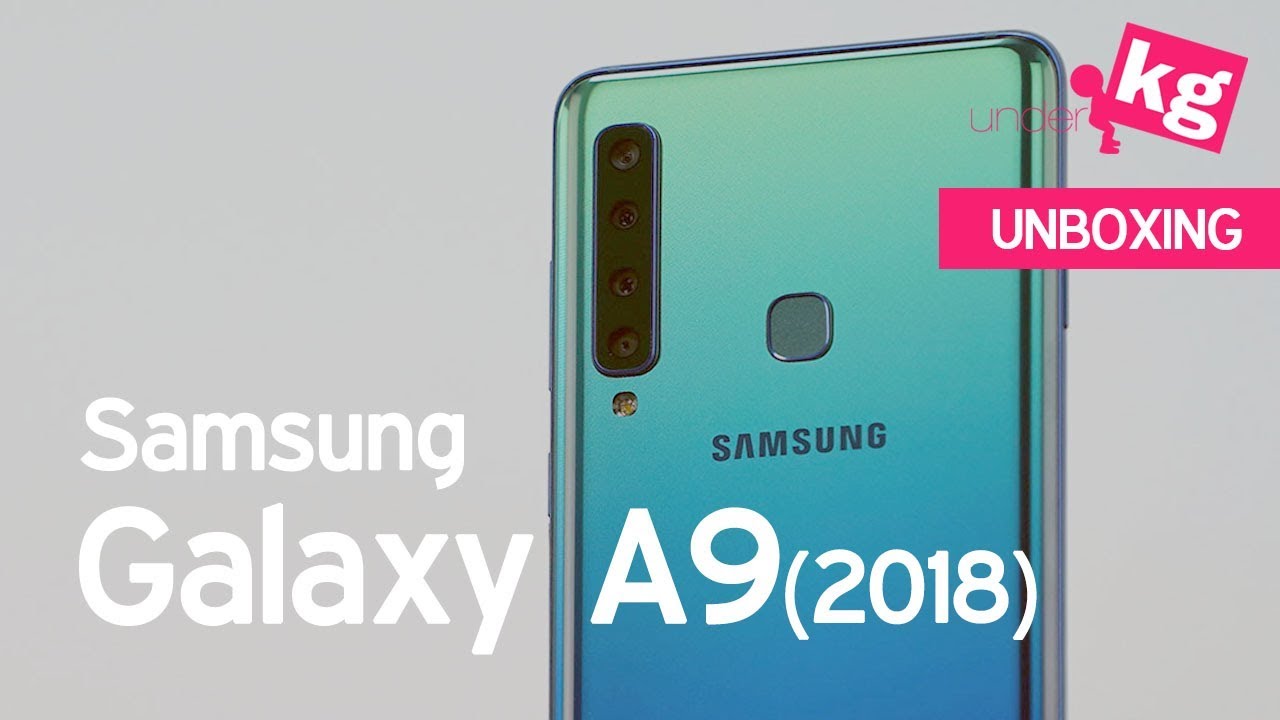 Four Lenses on the Back!! Samsung Galaxy A9 (2018) Unboxing [4K]