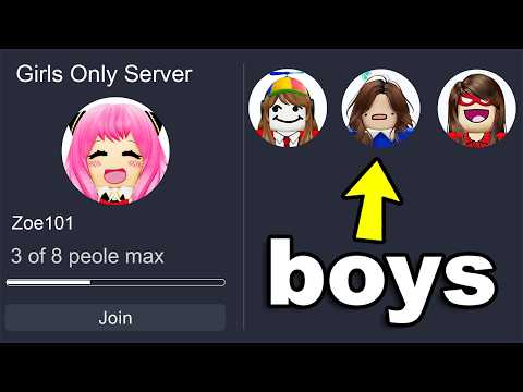 I Snuck BOYS Into GIRLS ONLY Roblox Server!!
