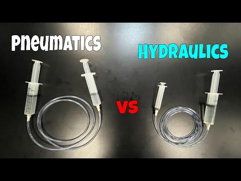 Pneumatics vs Hydraulics - The Difference Between Gases and Liquids Under Pressure