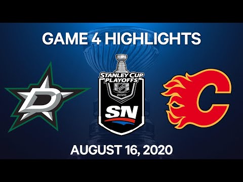 NHL Highlights | 1st Round, Game 4: Stars vs. Flames - Aug 16, 2020