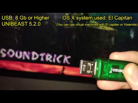 HACKINTOSH Create a Bootable USB Drive Using UniBeast 5.2.0 [ LGA 771 to 775 Intel® Xeon® X5460 ]