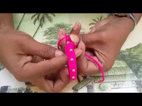 How to make crochet a bangle bracelet ,bangle making with yarn/wool,how to turn old bangles into new Video