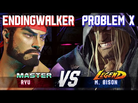 SF6 ▰ ENDINGWALKER (Ryu) vs PROBLEM X (M.Bison) ▰ High Level Gameplay
