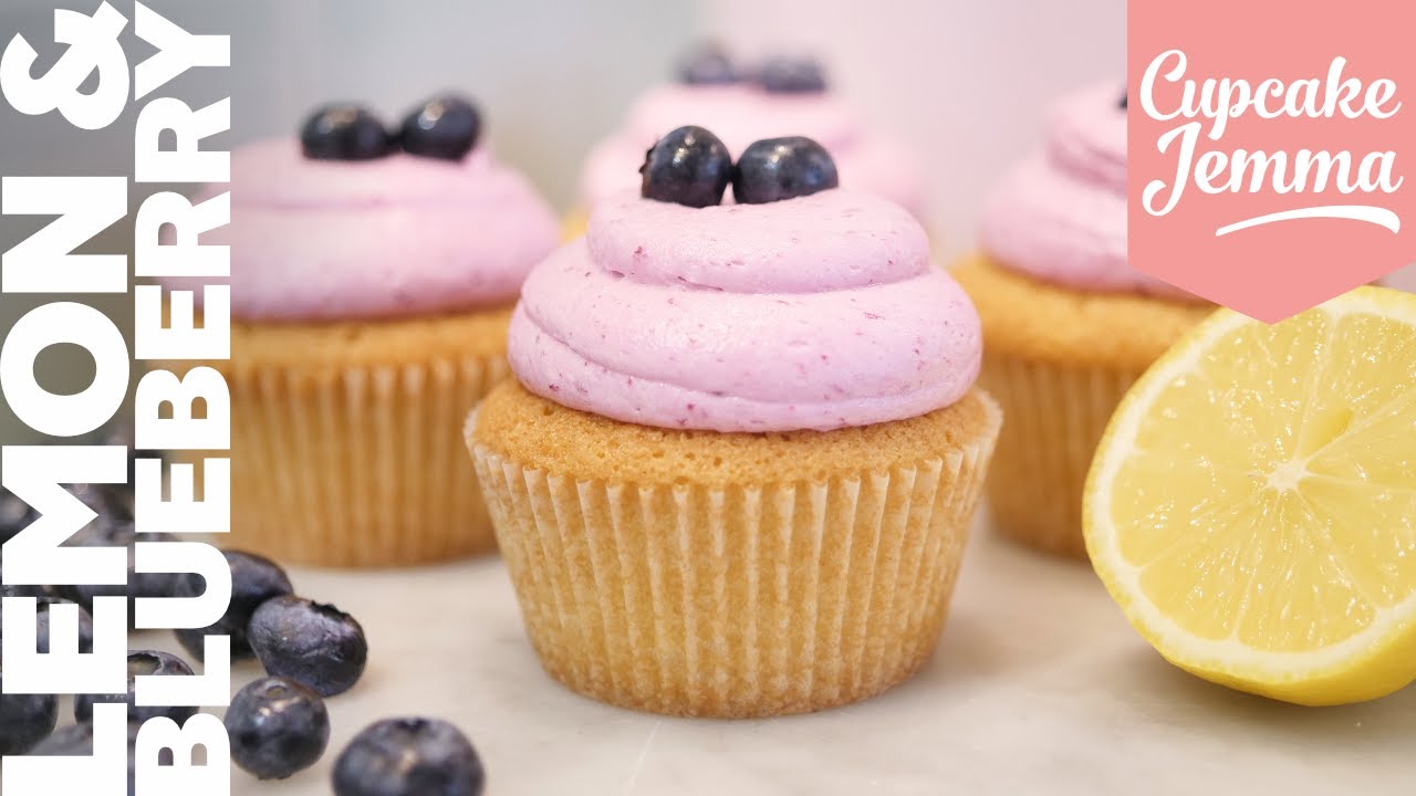 Lemon & Blueberry Cupcakes Natural, Zingy and totally delicious!