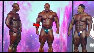 Phil Heath could not Control his Gut between poses (Video Footage)