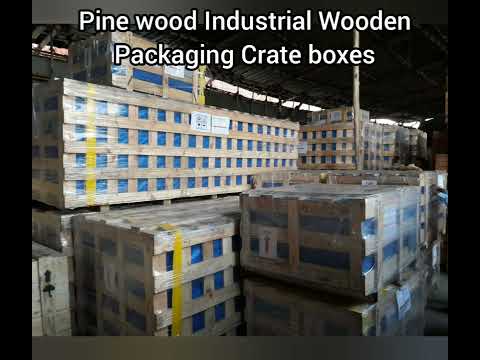 Industrial Pinewood Crate