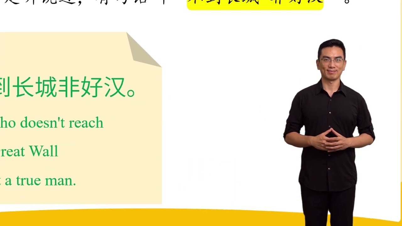 HSK 3 Conversation Lesson 6 He who doesn't reach the Great Wall is not a true man 第六课 不到长城非好汉 Part 1