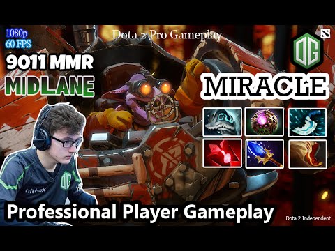 OG Miracle Play As Timbersaw | Dota 2 Pro Gameplay | 9011 Ranked Match
