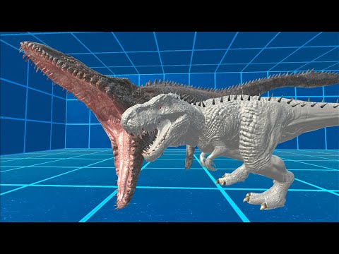 Escape From Indominus Rex Deadly Jurassic Park Run - Animal Revolt Battle Simulator
