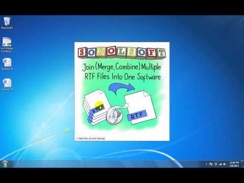 Join Multiple RTF Files Into One Software