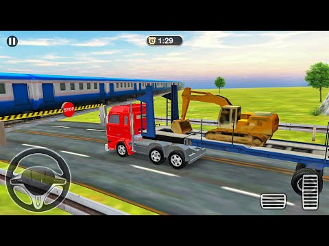 Transporter Truck Simulator 3D - Heavy Excavator Transport Driving - Android Gameplay