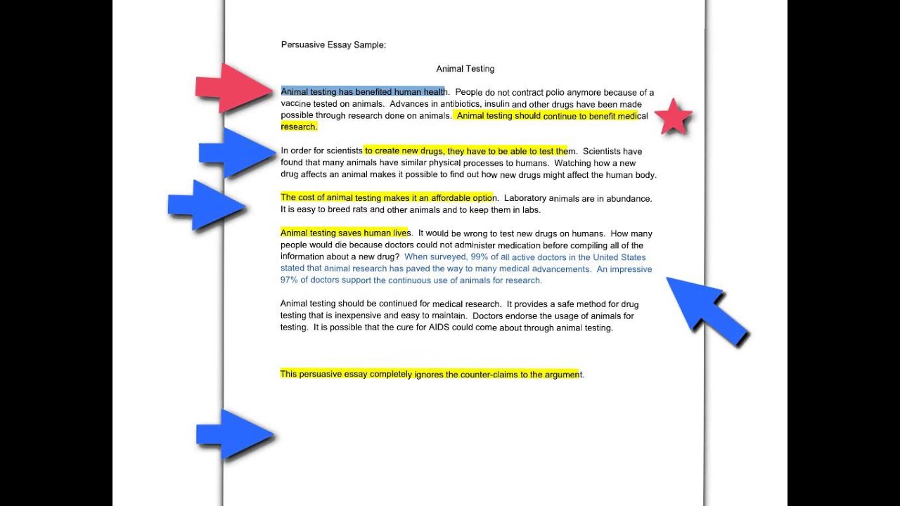 Persuasion vs. Argument