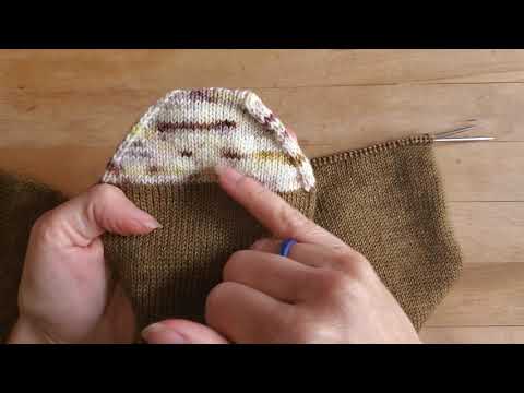 Orteils en coin (wedge toe) - Chaussette de la jambe vers les orteils