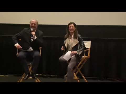 Director Giuseppe Piccioni with Francesca Casazza, after screening “The shadow of the day”