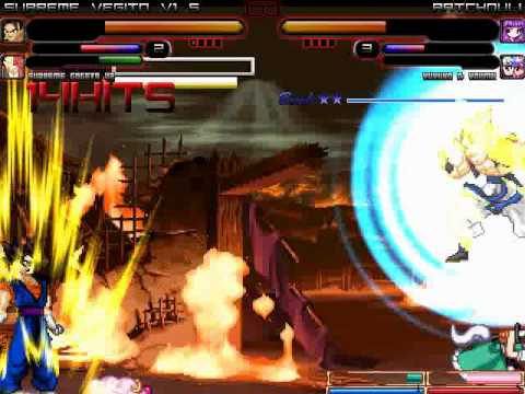 TK's Random Mugen Battle #1599 - Supreme Vegito v1.5 & Supreme Gogeta v2 VS Patchouli & Yuyuko
