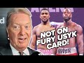 Frank Warren says Deontay Wilder vs Joshua NOT HAPPENING on Fury Usyk card! Reacts to showtime exit!