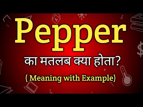 Pepper Meaning in Hindi | Pepper Ka Matlab kya Hota hai | English to Hindi dictionary
