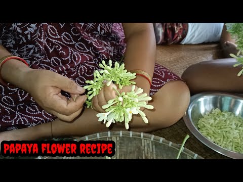 💐 Papaya flower recipe II how to make papaya flower recipe #papaya