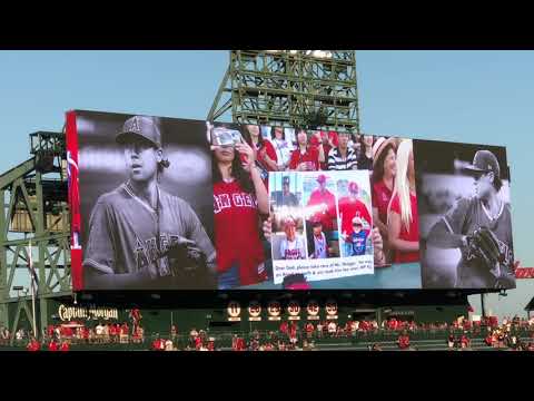 Tyler Skaggs Tribute at Angel’s Stadium
