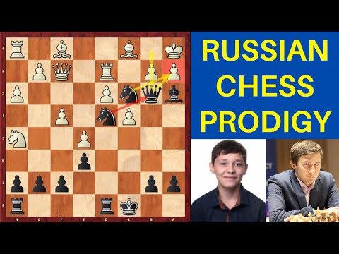 15-year old Esipenko beat Karjakin in 29 moves! | Attacking Chess Game