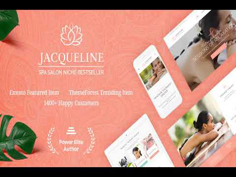 Jacqueline | Spa & Massage Salon Beauty WordPress Theme + Elementor Full Activated Working