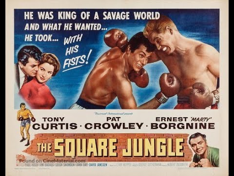 Tony Curtis & Ernest Borgnine in "The Square Jungle" (1955)