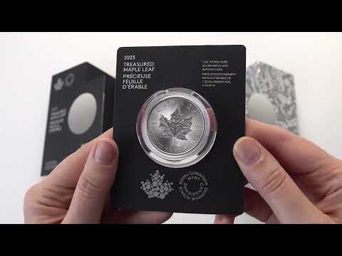 2023 $5 1 oz. 99.99% Pure Silver Coin - Treasured Silver Maple Leaf