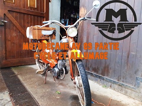Motobécane av 89 remontage allumage, remise en fonction partie cycle