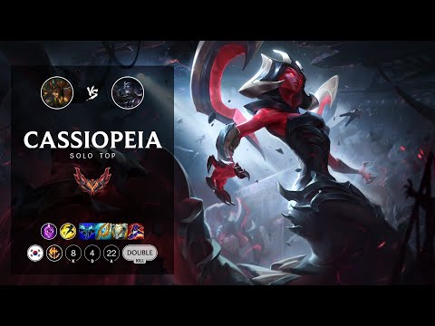 Cassiopeia Top vs Shen - KR Grandmaster Patch 12.8