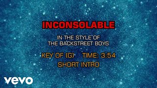 Backstreet Boys - Inconsolable (Karaoke)