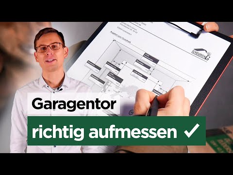 Garagentor richtig aufmessen: So funktioniert es!